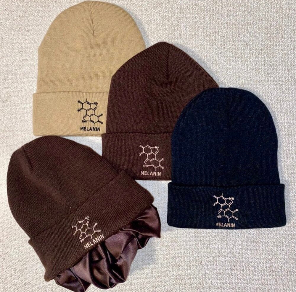Melanin Satin-Lined Beanie - Eumelanin Shop