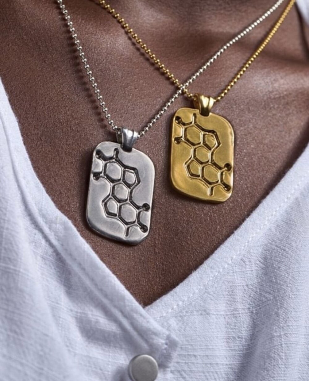 Melanin Dog Tag Necklace - Eumelanin Shop